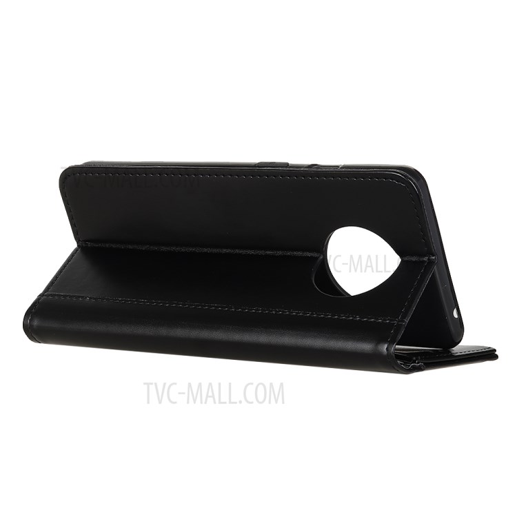 Auto-absorbed Split Leather Special Design Case for Huawei Mate 40 Pro - Black-5