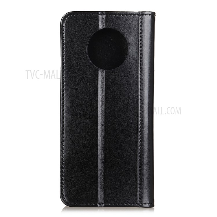 Auto-absorbed Split Leather with Wallet Unique Case for Huawei Mate 40 - Black-3