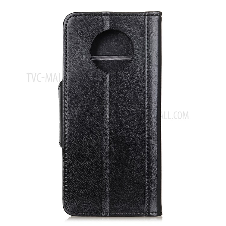 Protective Cover Leather Wallet Stand Protector Case for Huawei Mate 40 Pro - Black-3