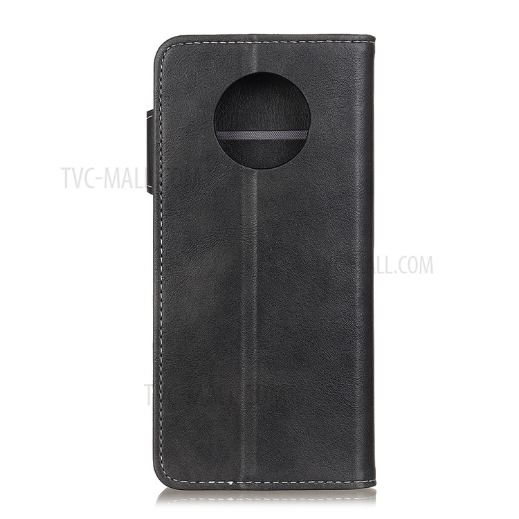 S Shape Textured Leather Protector Wallet Phone Case for Huawei Mate 40 Pro - Black-2