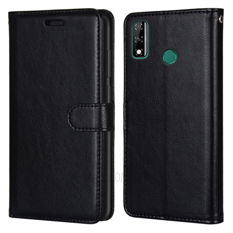 Protective Case Wallet Leather Stand Cover for Huawei Y8s - Black-2