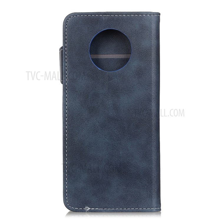 S Shape Textured Leather Shell Wallet Phone Case for Huawei Mate 40 - Blue-2
