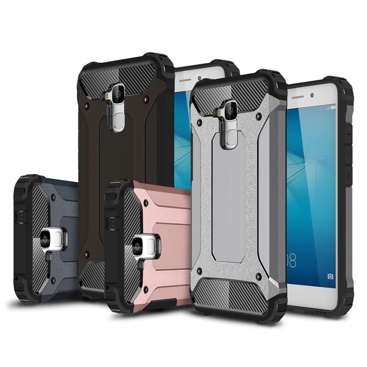 Armor PC TPU Air Cushion Phone Shell for Huawei Honor 5c/Honor 7 Lite/GT3 - Black-2