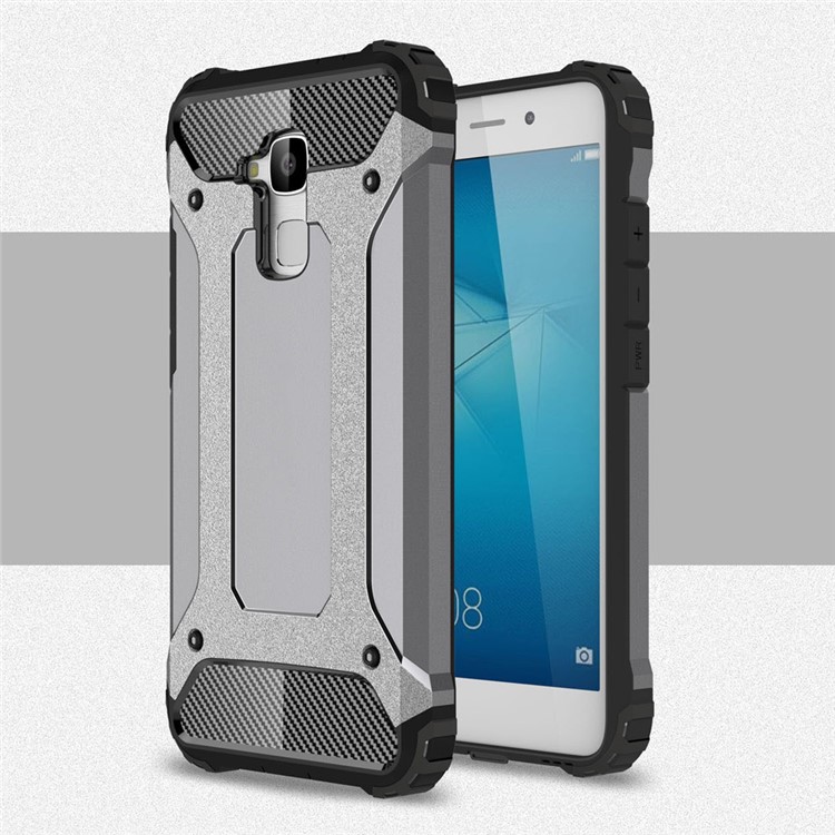 Armor PC TPU Air Cushion Back Shell for Huawei Honor 5c/Honor 7 Lite/GT3 - Grey-1