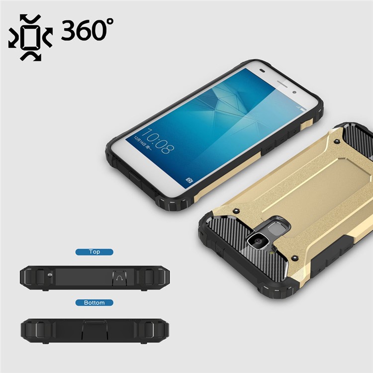 Armor PC TPU Hybrid Case for Huawei Honor 5c/Honor 7 Lite/GT3 - Gold-3