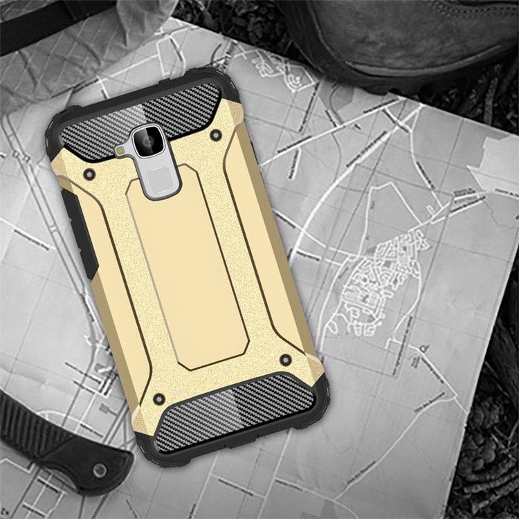 Armor PC TPU Hybrid Case for Huawei Honor 5c/Honor 7 Lite/GT3 - Gold-6