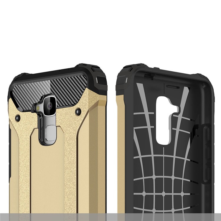 Armor PC TPU Hybrid Case for Huawei Honor 5c/Honor 7 Lite/GT3 - Gold-7