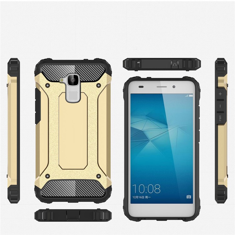 Armor PC TPU Hybrid Case for Huawei Honor 5c/Honor 7 Lite/GT3 - Gold-8