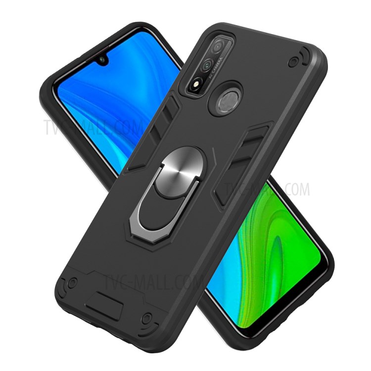 Detachable 2-in-1 Rotating Kickstand Plastic + TPU Cover for Huawei P smart 2020 - Black-2