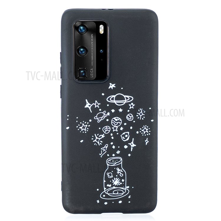 Pattern Printing Matte TPU Back Case for Huawei P40 Pro - Star and Planet-1