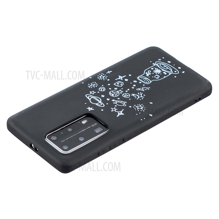 Pattern Printing Matte TPU Back Case for Huawei P40 Pro - Star and Planet-4
