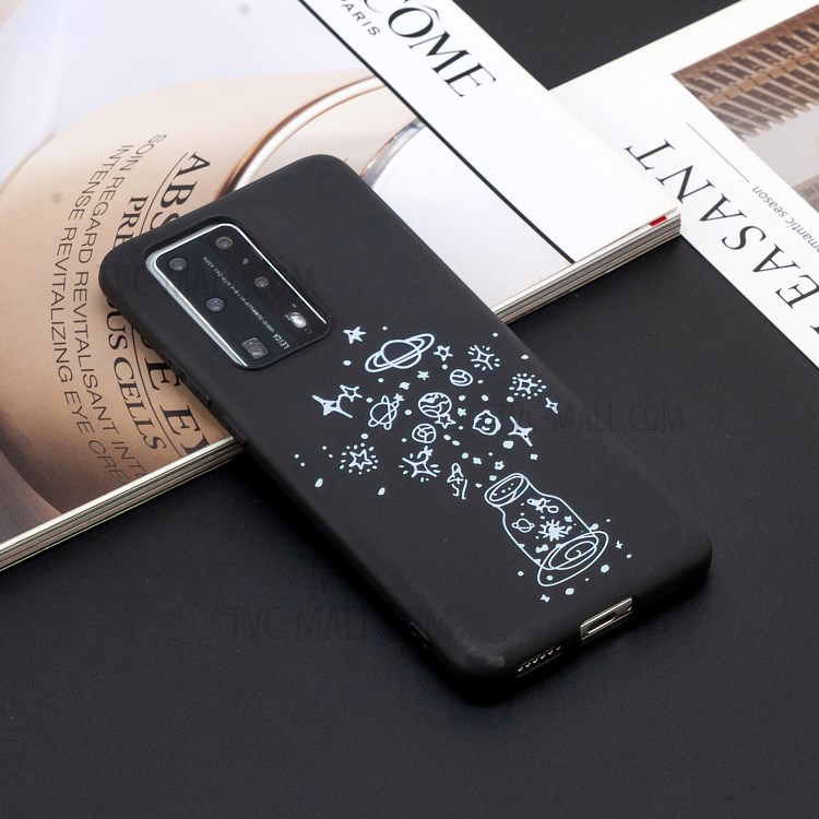 Pattern Printing Matte TPU Back Case for Huawei P40 Pro - Star and Planet-5
