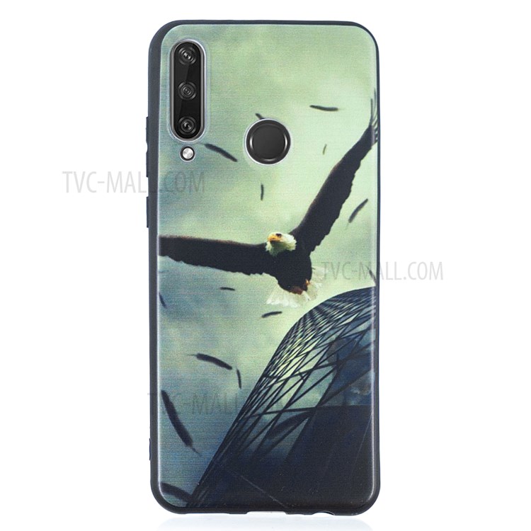 Pattern Printing Matte TPU Shell Protector Cover for Huawei Y6p - Eagle-1