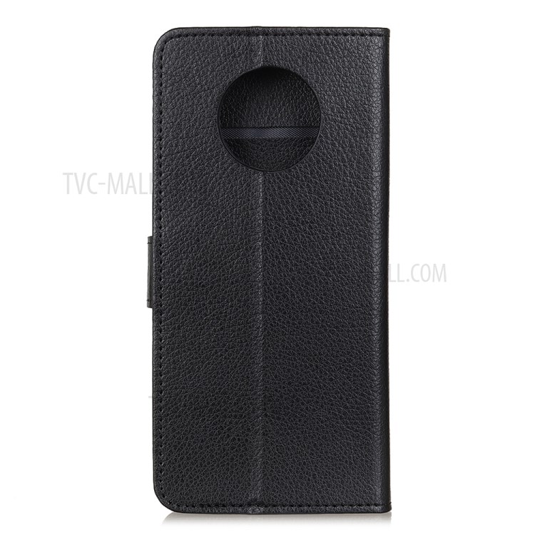 Litchi Grain Leather Wallet Stand Mobile Phone Shell for Huawei Mate 40 Pro - Black-3