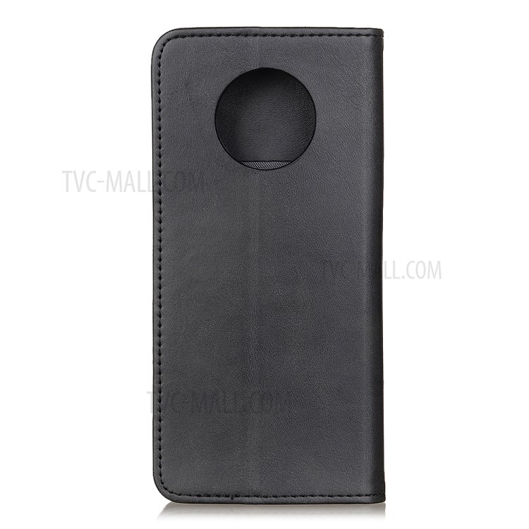 Auto-absorbed Split Leather Wallet Phone Case for Huawei Mate 40 - Black-3