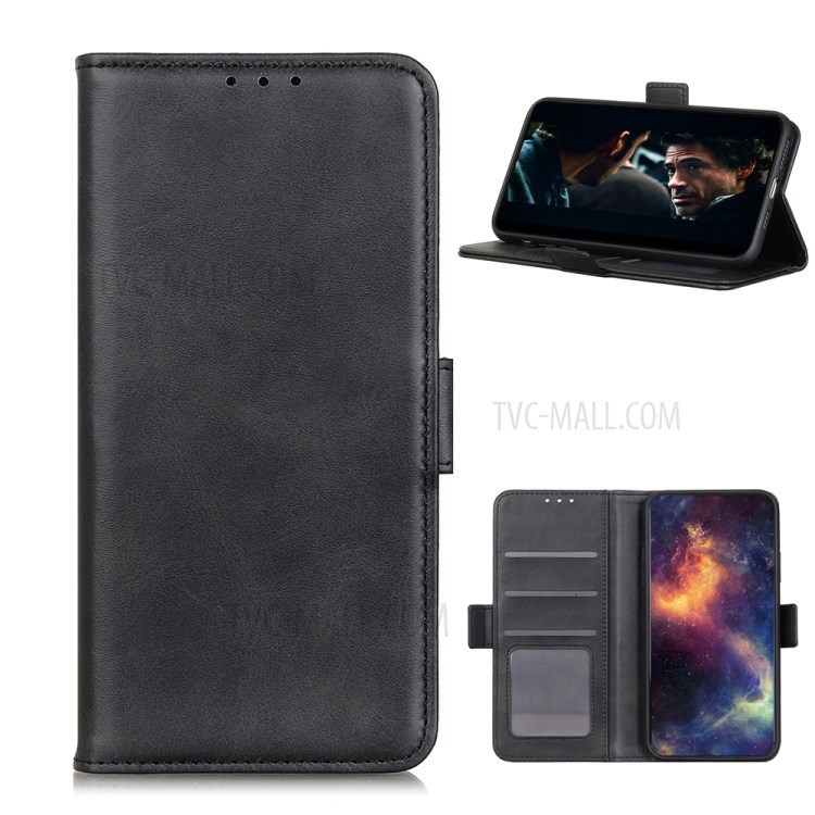 Magnetic Clasp Leather Protective Cover for Huawei Mate 40 - Black-1