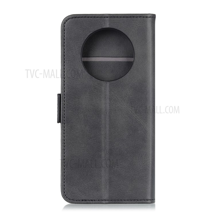 Magnetic Clasp Leather Protective Cover for Huawei Mate 40 - Black-7