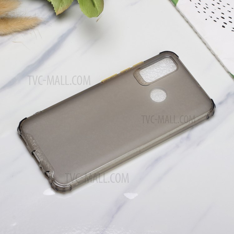 Drop-proof Matte Shell TPU Soft Phone Case for Huawei P smart 2020 - Dark Black-4