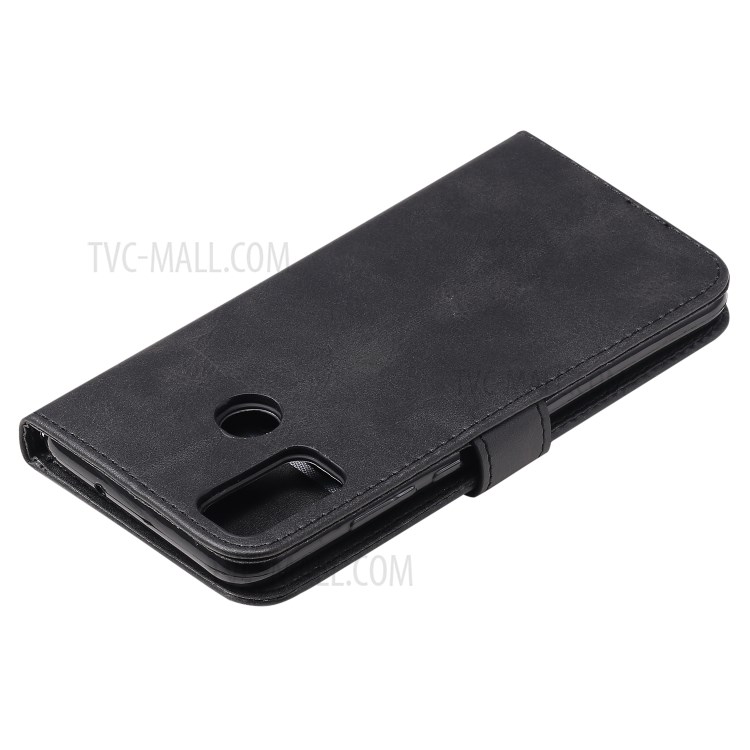 Multi-Function Leather Zippered Wallet Phone Case with Two Cash Pocket for Huawei Honor 9X Lite - Black-8