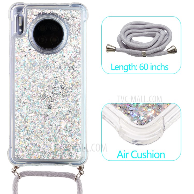 Glitter Powder Quicksand TPU Back Case for Huawei Mate 30 Pro - Grey-2