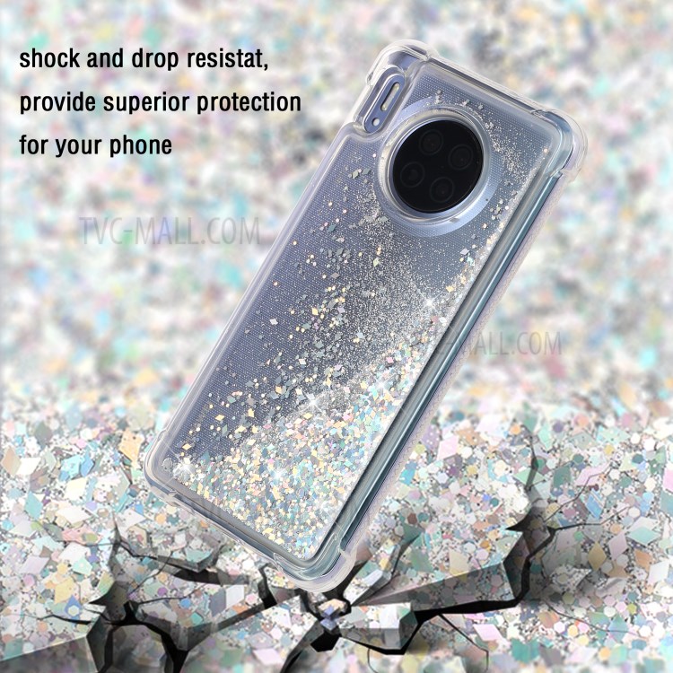 Glitter Powder Quicksand TPU Back Case for Huawei Mate 30 Pro - Grey-3