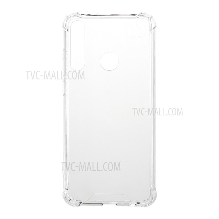 Shockproof Clear Acrylic Back + TPU Edge Combo Cover for Huawei Y6p-1