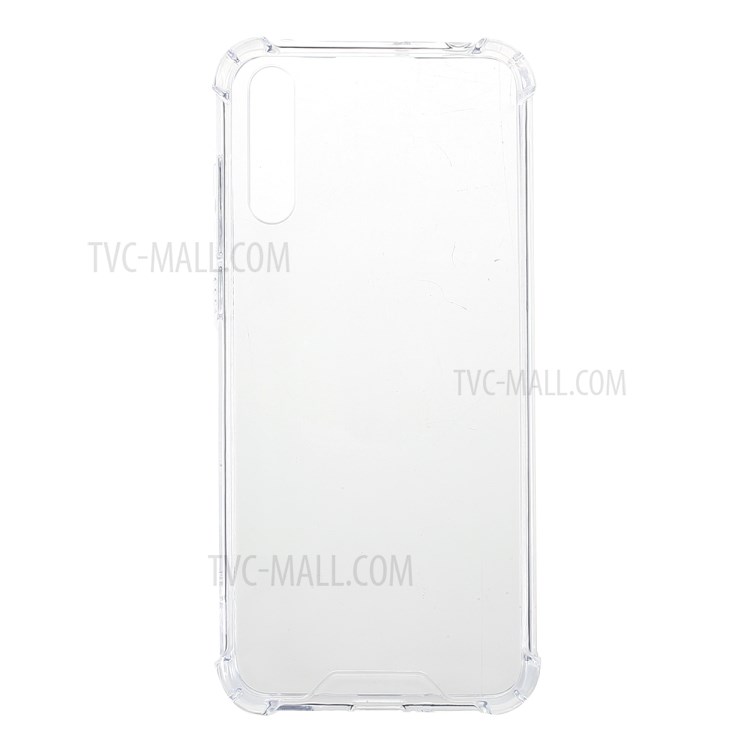 Shockproof Clear Acrylic Back + TPU Edge Hybrid Case Shell for Huawei Y8p-1