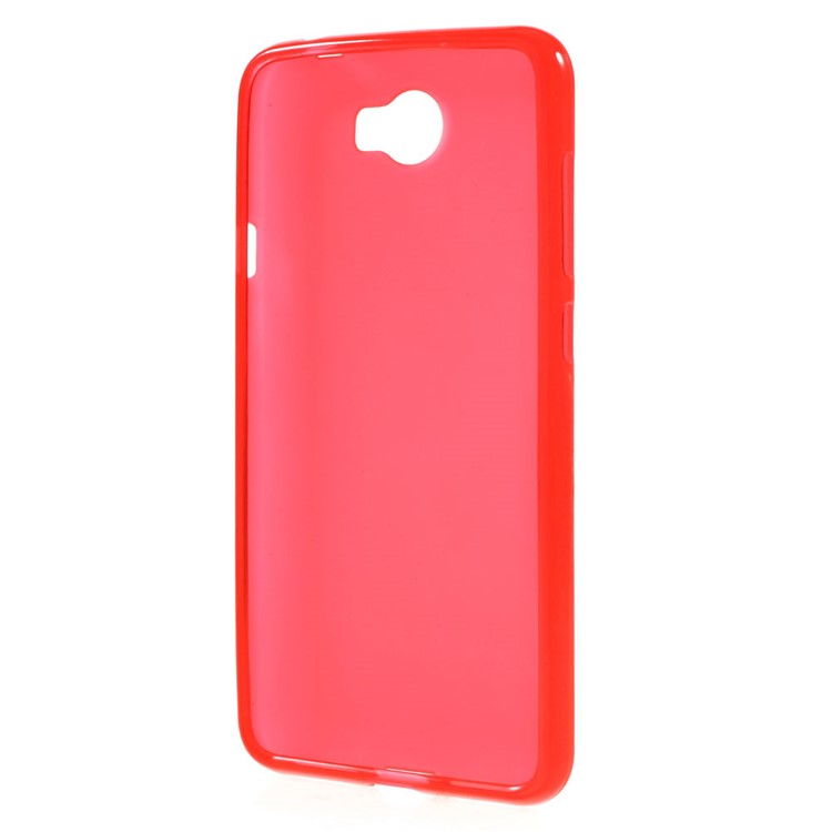 Matte TPU Back Case Protector for Huawei Y5II / Y5 II - Red-2