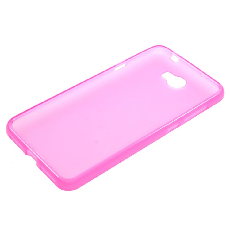 Matte Slim TPU Protector Cover Case for Huawei Y5II / Y5 II - Rose-5