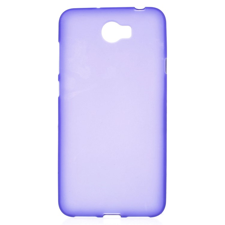 Matte Gel TPU Cover Case for Huawei Y5II / Y5 II - Purple-1