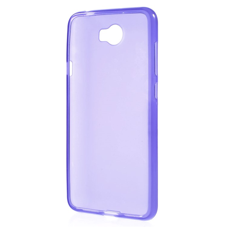 Matte Gel TPU Cover Case for Huawei Y5II / Y5 II - Purple-2