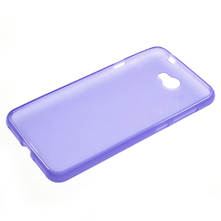 Matte Gel TPU Cover Case for Huawei Y5II / Y5 II - Purple-5