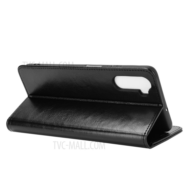 Crazy Horse Surface Leather Wallet Phone Protective Cover for Huawei Mate 40 Lite - Black-6