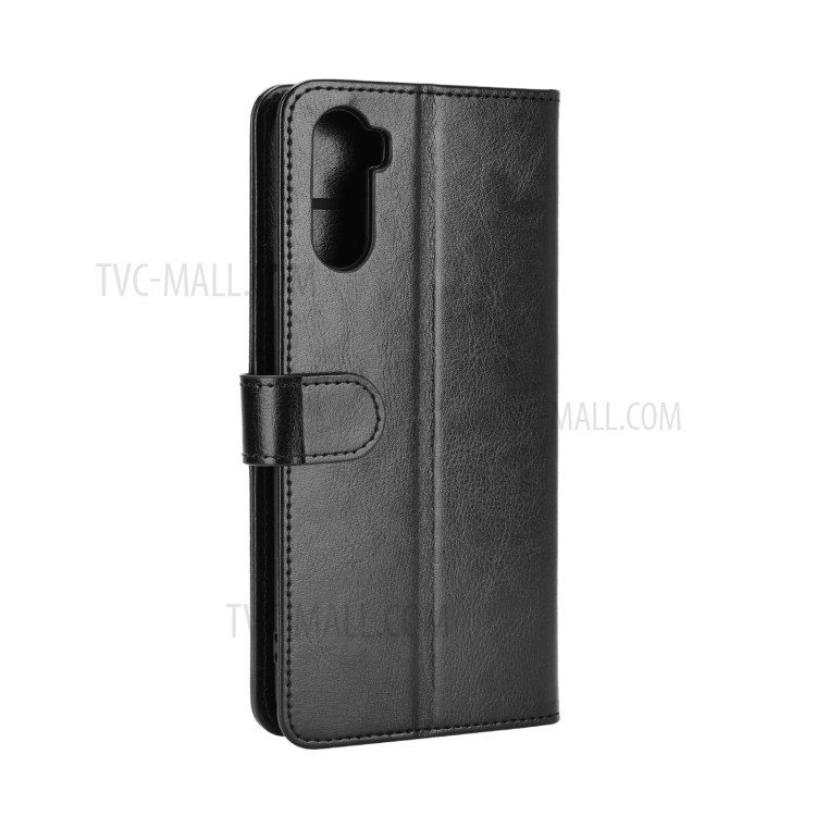 Crazy Horse Surface Leather Wallet Phone Protective Cover for Huawei Mate 40 Lite - Black-7