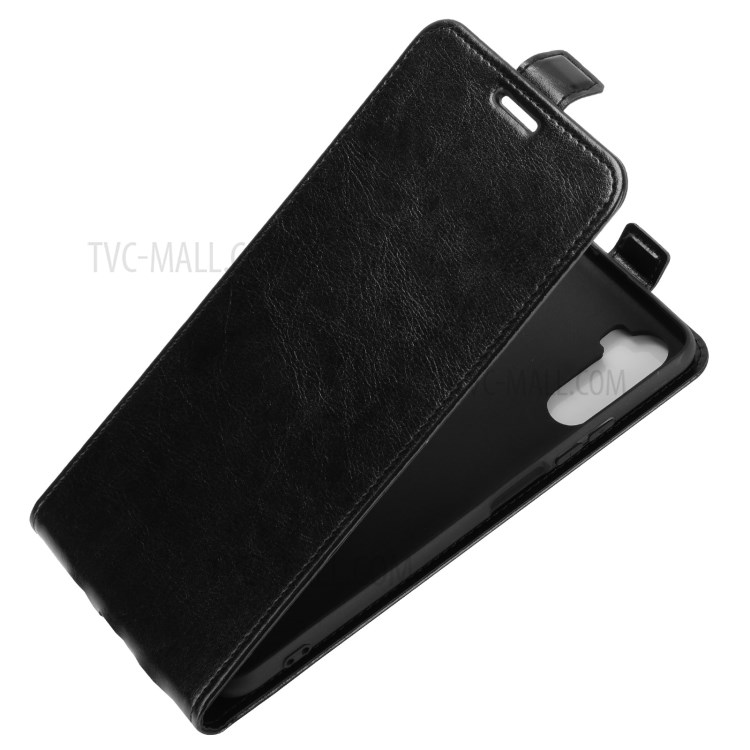 Crazy Horse Skin Leather Vertical Flip Leather Phone Case with Card Holder for Huawei Mate 40 Lite - Black-14