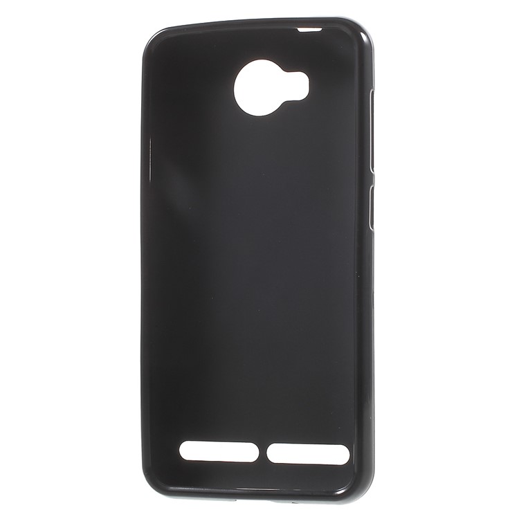 Frosted TPU Gel Phone Case for Huawei Y3II / Y3 II - Black-3