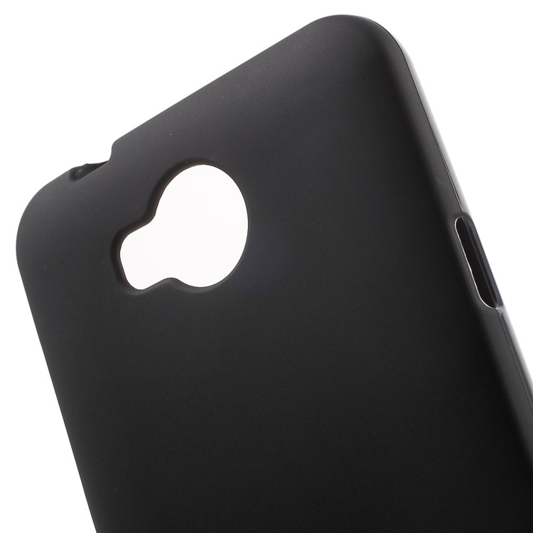 Frosted TPU Gel Phone Case for Huawei Y3II / Y3 II - Black-5