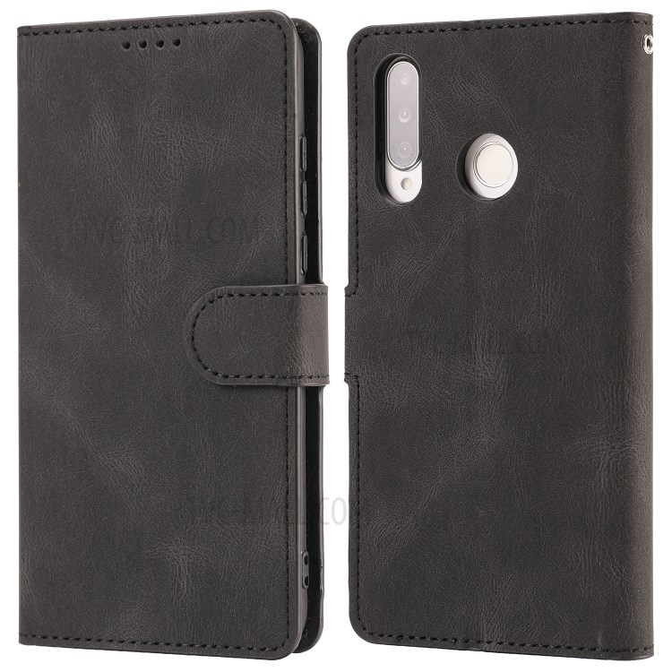 Classic Style Leather Phone Protective Shell for Huawei P30 Lite/P30 Lite New Edition/nova 4 - Black-2