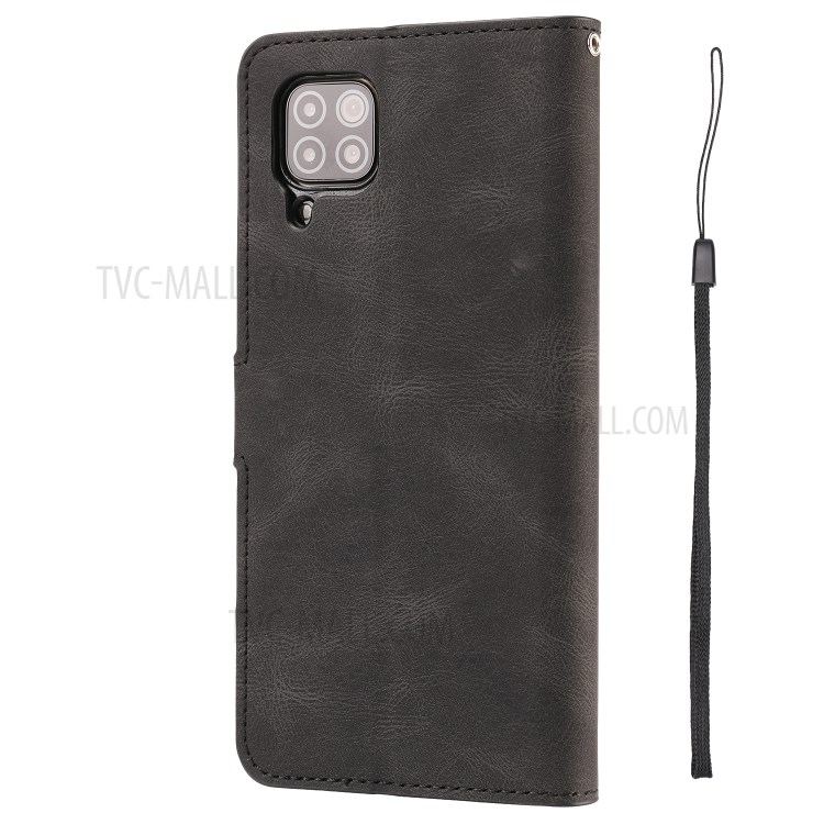 Leather Phone Protective Shell Classic Style for Huawei P40 lite 4G/NOVA 6 SE/Nova 7i - Black-4