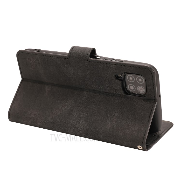 Leather Phone Protective Shell Classic Style for Huawei P40 lite 4G/NOVA 6 SE/Nova 7i - Black-7