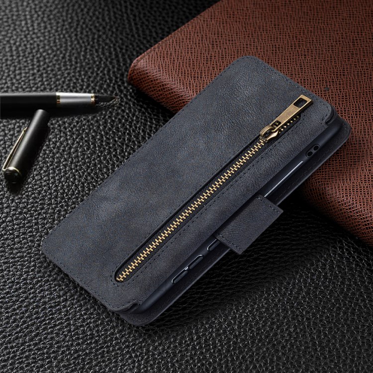 Detachable Matte Cell Phone TPU + PU Leather Cover Case for Huawei P40 - Black-3