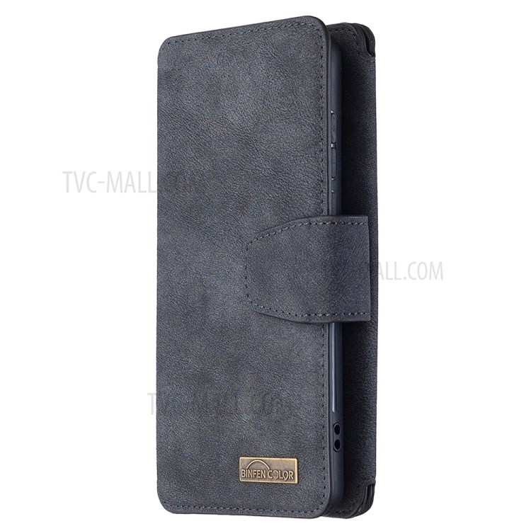 Detachable Matte Cell Phone TPU + PU Leather Cover Case for Huawei P40 - Black-7