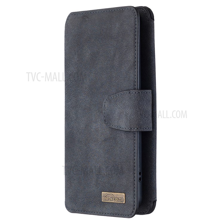 Detachable 2 in 1 Matte Surface PU Leather Wallet Cell Phone Cover Case for Huawei P40 Pro - Black-7