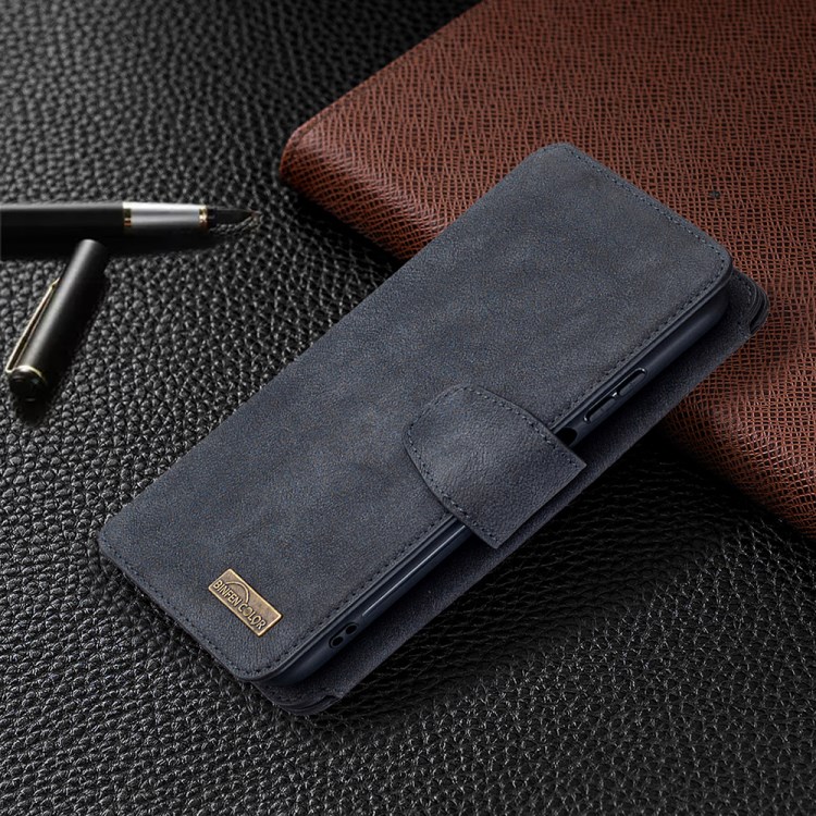 Matte TPU + PU Leather Detachable Phone Cover Case for Huawei P40 lite 4G - Black-2