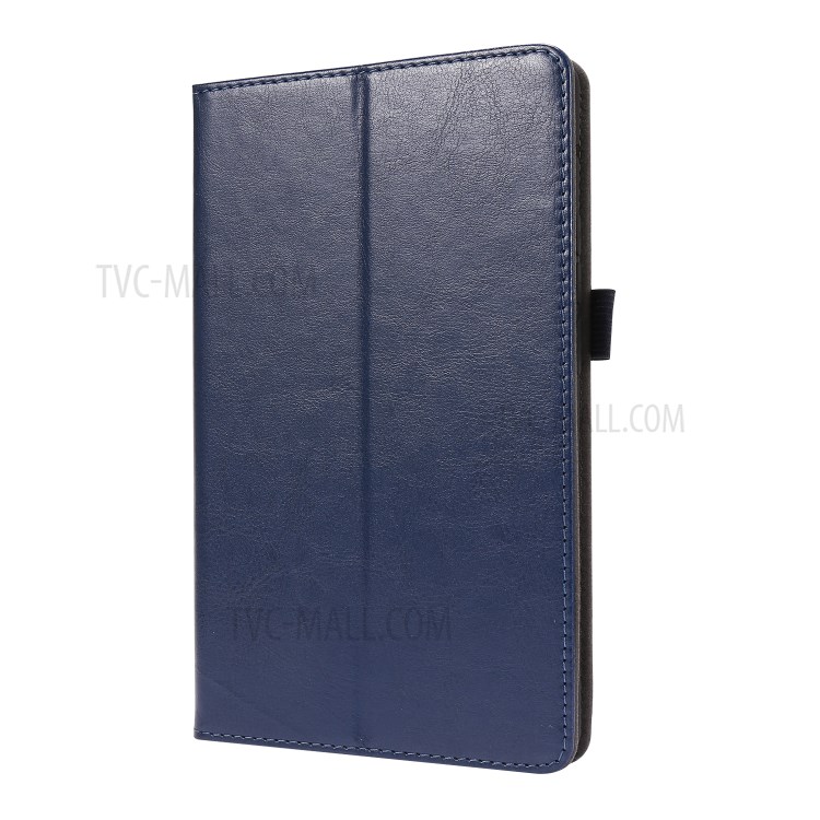 Crazy Horse Texture Two-Fold Design Leather Cover Case for Huawei MatePad T8 - Blue-2