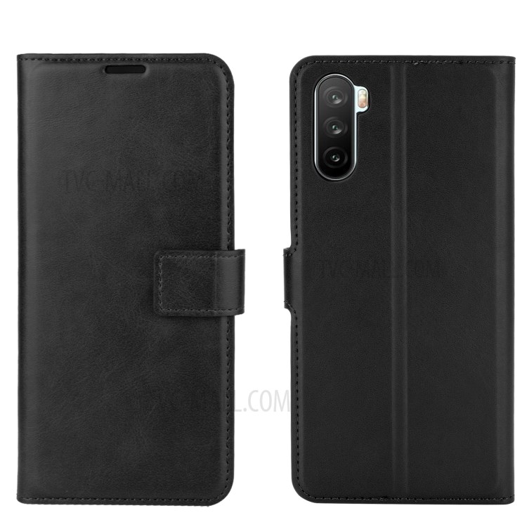 Wallet Stand Leather Mobile Phone Cover for Huawei Mate 40 Lite / Maimang 9 - Black-6