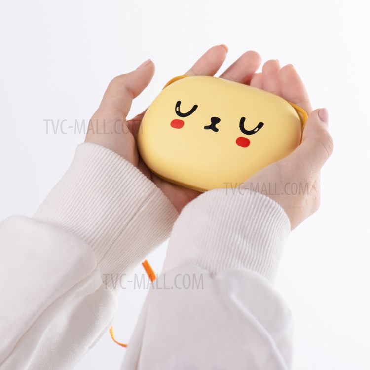 H1 Double Side Warm-up Hand Warmer 2A 6000mAh Power Bank - Yellow-10