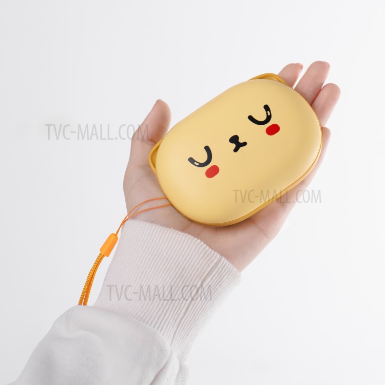 H1 Double Side Warm-up Hand Warmer 2A 6000mAh Power Bank - Yellow-12
