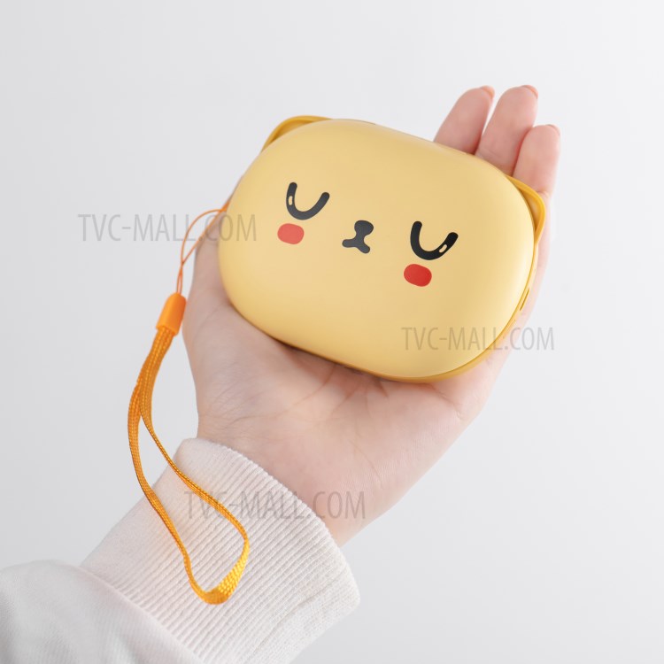 H1 Double Side Warm-up Hand Warmer 2A 6000mAh Power Bank - Yellow-13