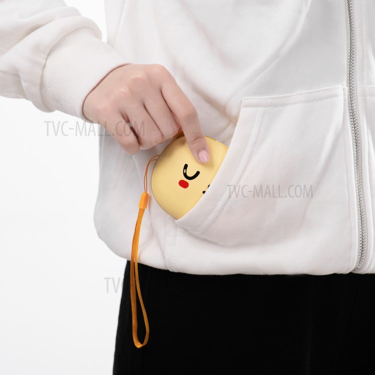H1 Double Side Warm-up Hand Warmer 2A 6000mAh Power Bank - Yellow-14